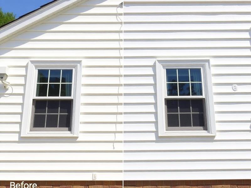 House siding soft wash after